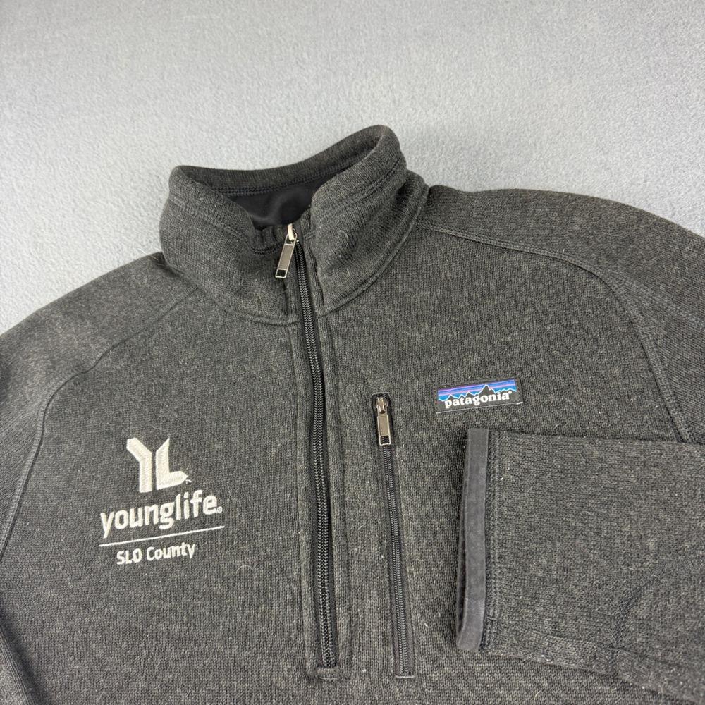 Patagonia Better Sweater Jacket Men's M Black 1/4 Q Zip Gorpcore Pullover